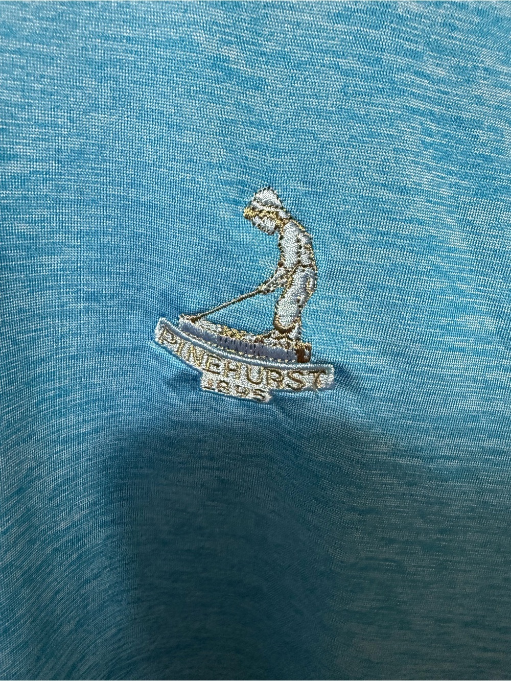 Under Armour Blue Half-Zip Pullover With Pinehurst Logo - Picture 2 of 5